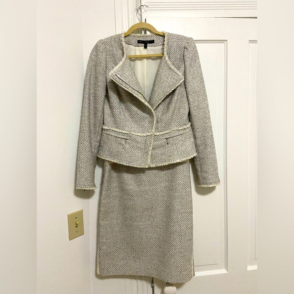 White House Black Market Skirt Suit Set, Size 4